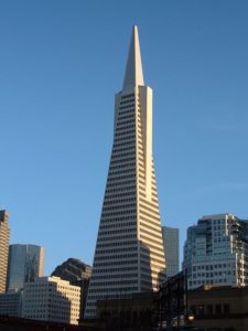 The TransAmerica pyramid in San Francisco