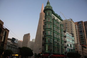 columbus tower landmark in san francisco